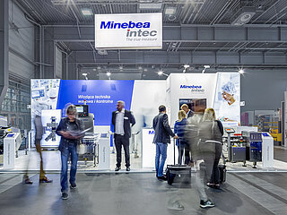 Encuéntrenos en todo el mundo, stand de Minebea Intec