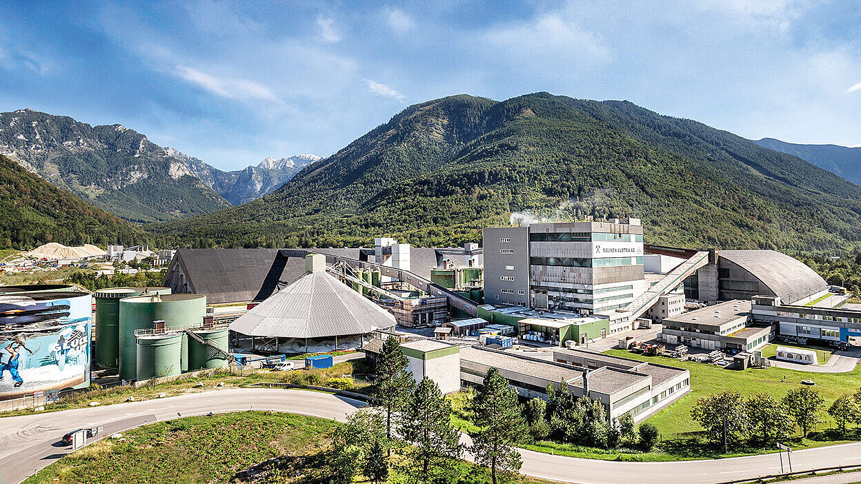 Immagine del sito di produzione di Saline Austria a Ebensee