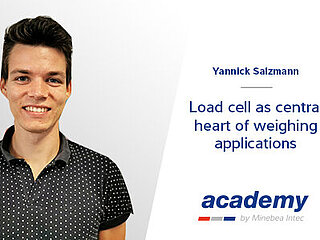 Thumbnail for webinar Load cell as central heart of weighing held by Yannick Salzmann