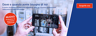 Banner che pubblicizza lo strumento di servizio miRemote di Minebea Intec
