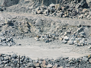 quarrying operation in the Middle East