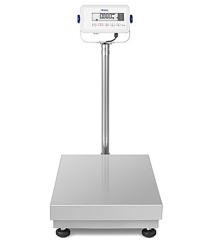 Picture shows a bench scale Puro® with indicator 