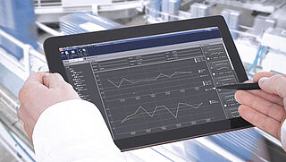 Tableta con aplicación SPC@Enterprise