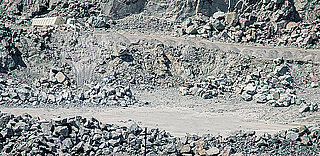 quarrying operation in the Middle East