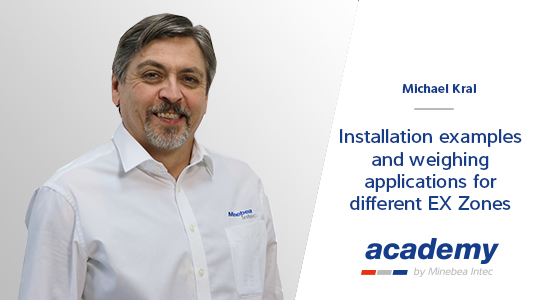Thumbnail for webinar Installation examples and weighing applications for different EX Zones held by Michael Kral